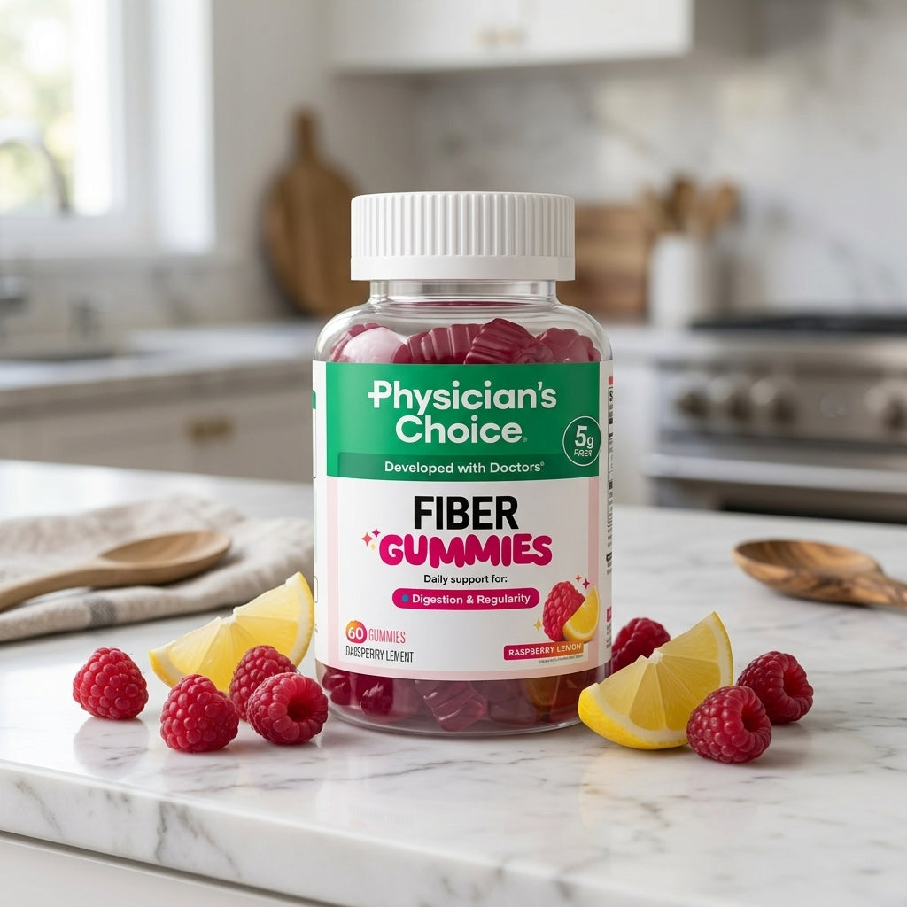 Fiber Gummies: Fibra prebiótica suplemento alimenticio en gomitas.