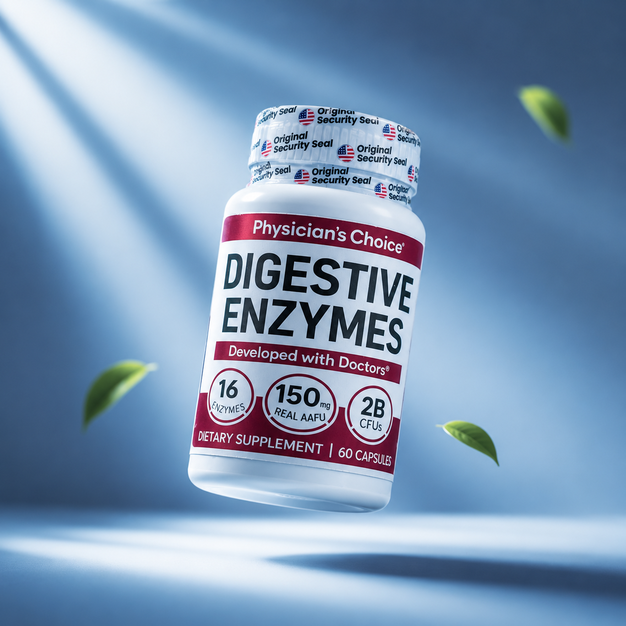 Digestive Enzymes: Alivio de la hinchazón y las molestias durante las comidas con probióticos.