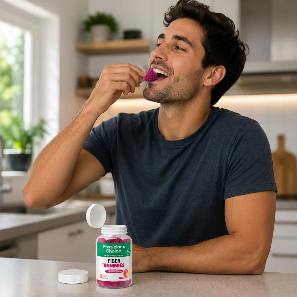 Fiber Gummies: Fibra prebiótica suplemento alimenticio en gomitas.